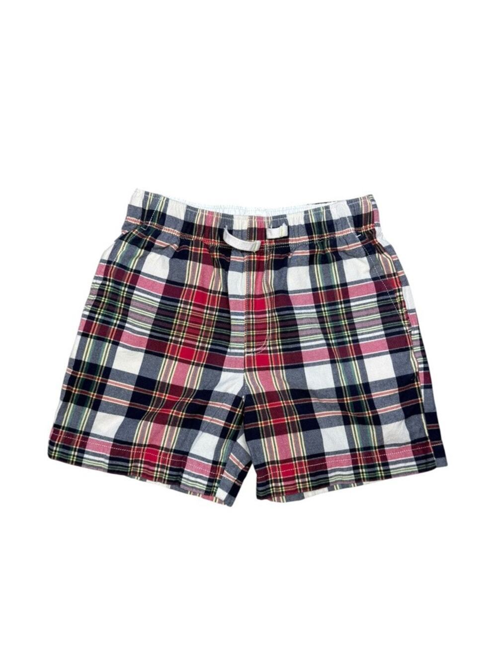 CrewCuts Re-Imagined by J.Crew Red Blue Plaid Shorts Size 8